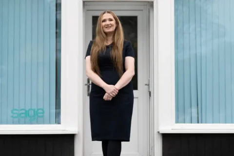 Photo of Donna outside the PMP Accountants office - Start-ups & Small Business Accountancy